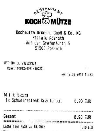 dhts Höffner Kochmütze Restaurant